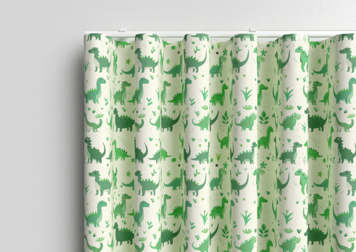 Dino Land, Lush Green - Made to Measure Curtains - Image 13